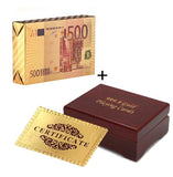 Dollar Style Waterproof Plastic Playing Cards with Box