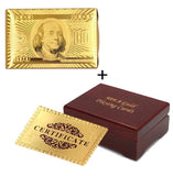 Dollar Style Waterproof Plastic Playing Cards with Box