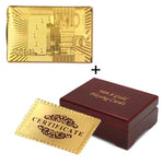 Dollar Style Waterproof Plastic Playing Cards with Box